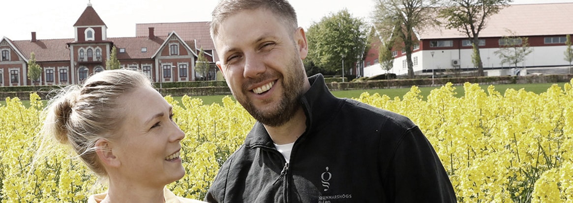 Anja och Erik på Gunnarshögs gård