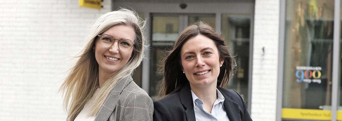 Karna och Angelica, två företagsrådgivare i Simrishamn
